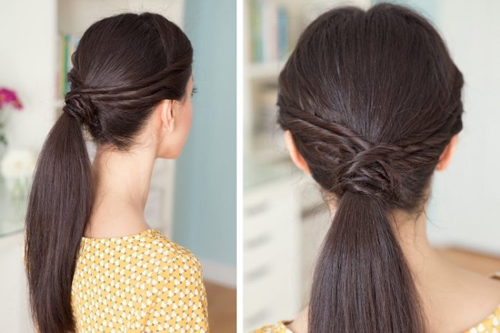 Diwali Hairstyles_TWISTED, UPTURN PONYTAIL OR TRIPLE UPTURN PONYTAIL