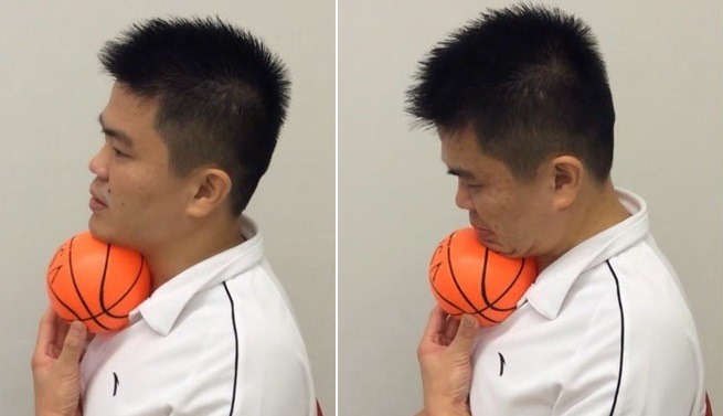 double chin_The Ball Squeeze